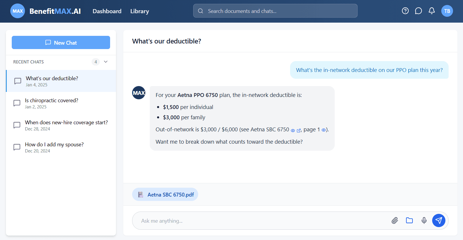 Client access — HR clients ask MAX instead of calling you